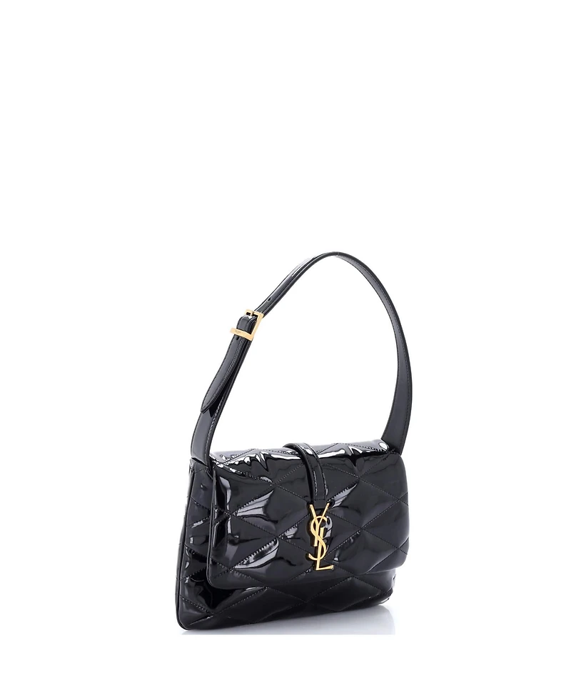 Pre-Owned Saint Laurent Le 57 Shoulder Bag Quilted Patent