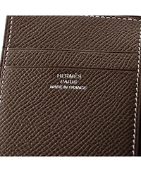 Pre-Owned HERMES MC2 Euclide Card Holder Case Leather
