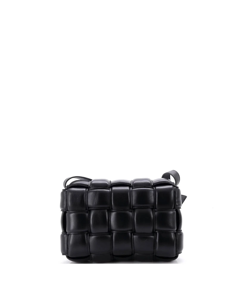 Pre-Owned Bottega Veneta Cassette Crossbody Bag Padded Maxi Intrecciato Leather