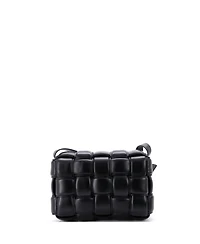 Pre-Owned Bottega Veneta Cassette Crossbody Bag Padded Maxi Intrecciato Leather