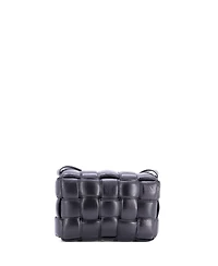 Pre-Owned Bottega Veneta Cassette Crossbody Bag Padded Maxi Intrecciato Leather