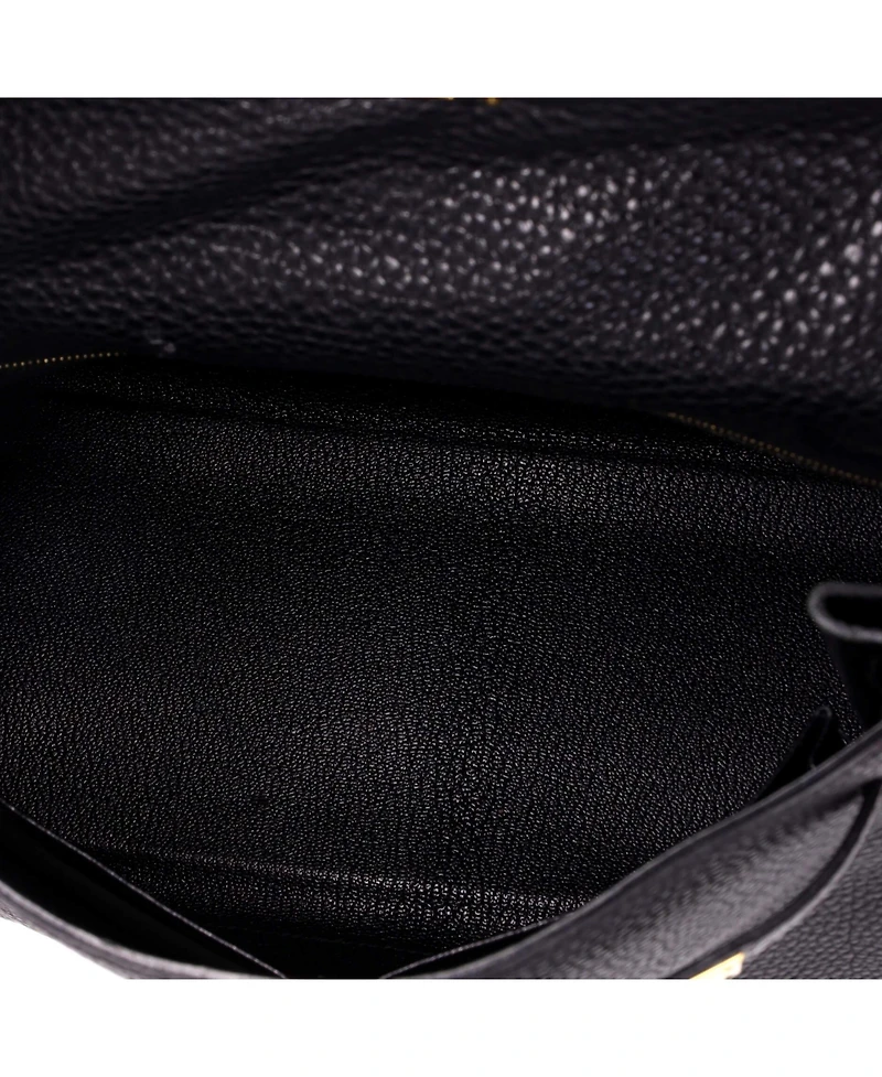Pre-Owned HERMES Kelly 28 Handbag Black Togo with Gold Hardware