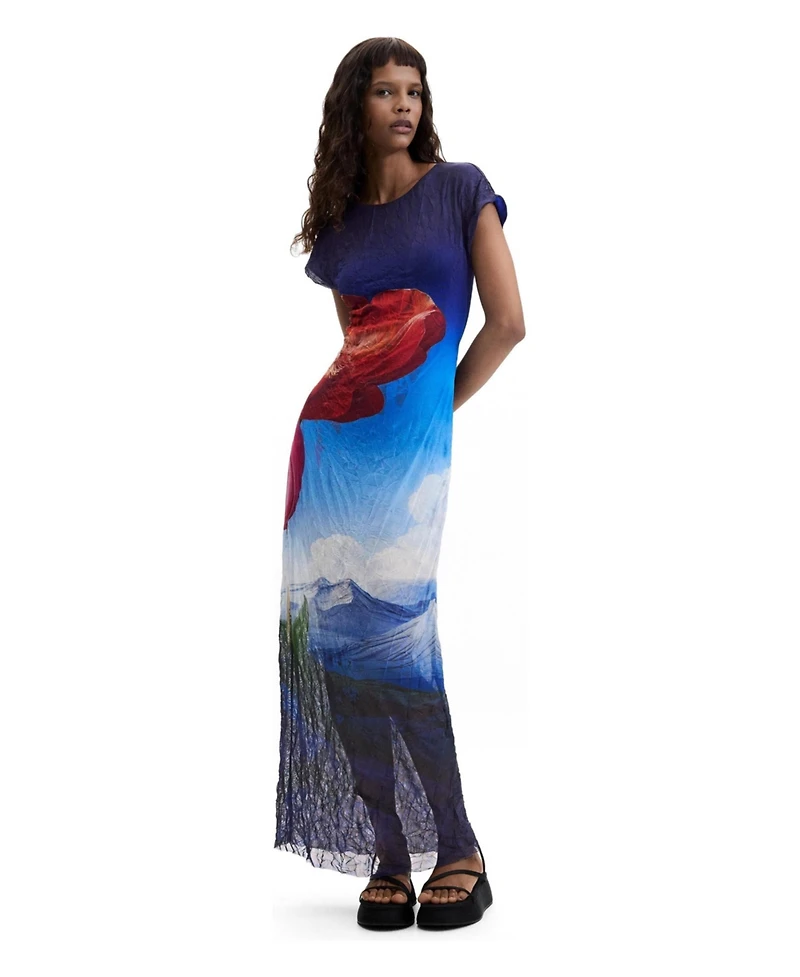 Desigual Women's Printed Short-Sleeve Dress