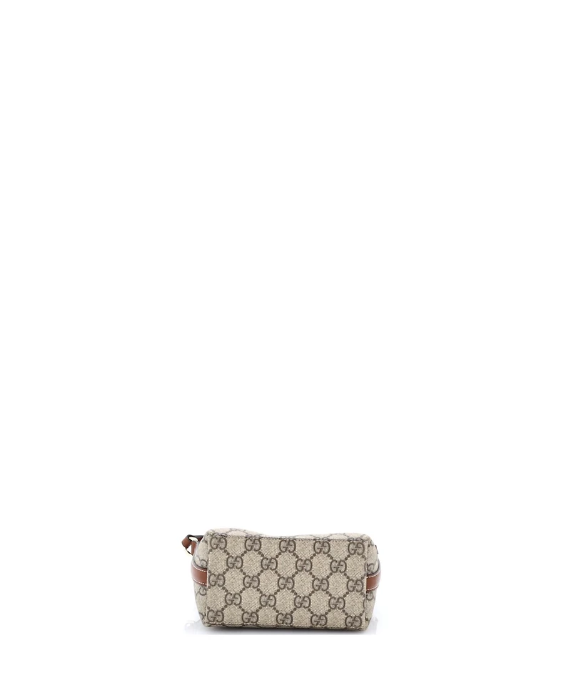 Pre-Owned Gucci Nano Gg Emblem Bucket Bag Gg Coated Canvas