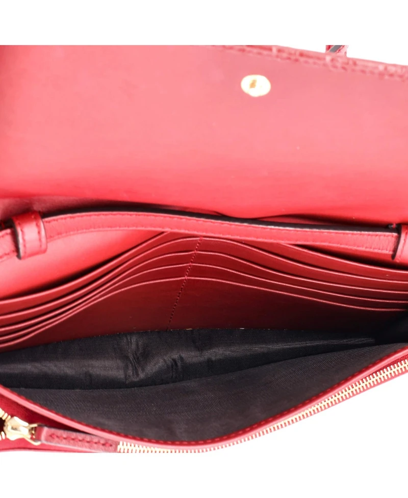 Pre-Owned Gucci Wallet on Strap Microguccissima Leather