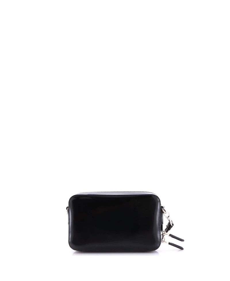 Pre-Owned Prada Zip Around Crossbody Bag Brushed Leather