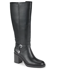 Baretraps Women's Glenette Zipper Tall Round Toe Boots