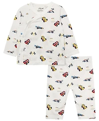 Little Me Baby Boys' Long-Sleeve Top and Pants, 2-Piece Set