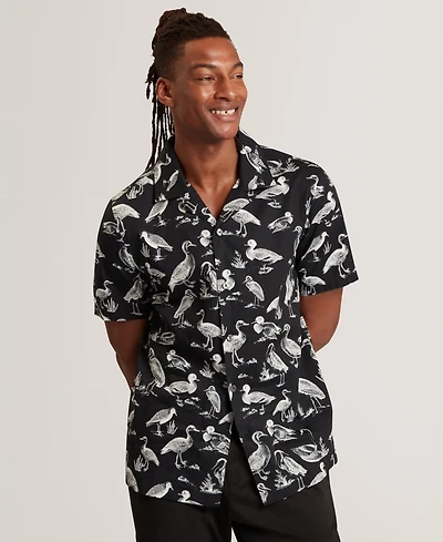 Ted Baker Men's Yamal Regular Duck Print Shirt