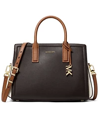Michael Kors Women's Laila Medium Color-Block Leather Satchel Bag