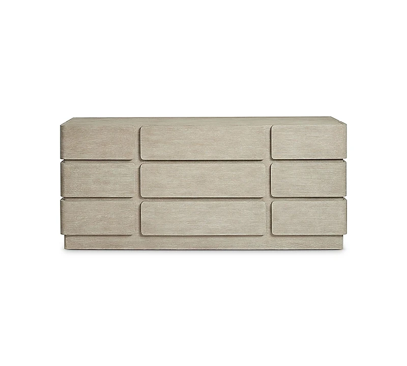 Bernhardt Arcadia 74" Quartered White Oak Wire-Brushed Clay Dresser
