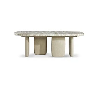 Bernhardt Arcadia 7-Piece Faux Stone Dining Set