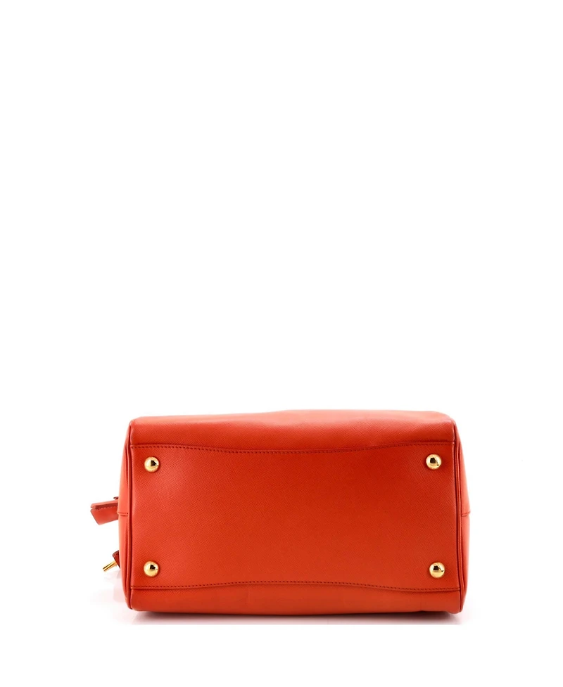 Pre-Owned Prada Medium Lux Convertible Boston Bag Saffiano Leather