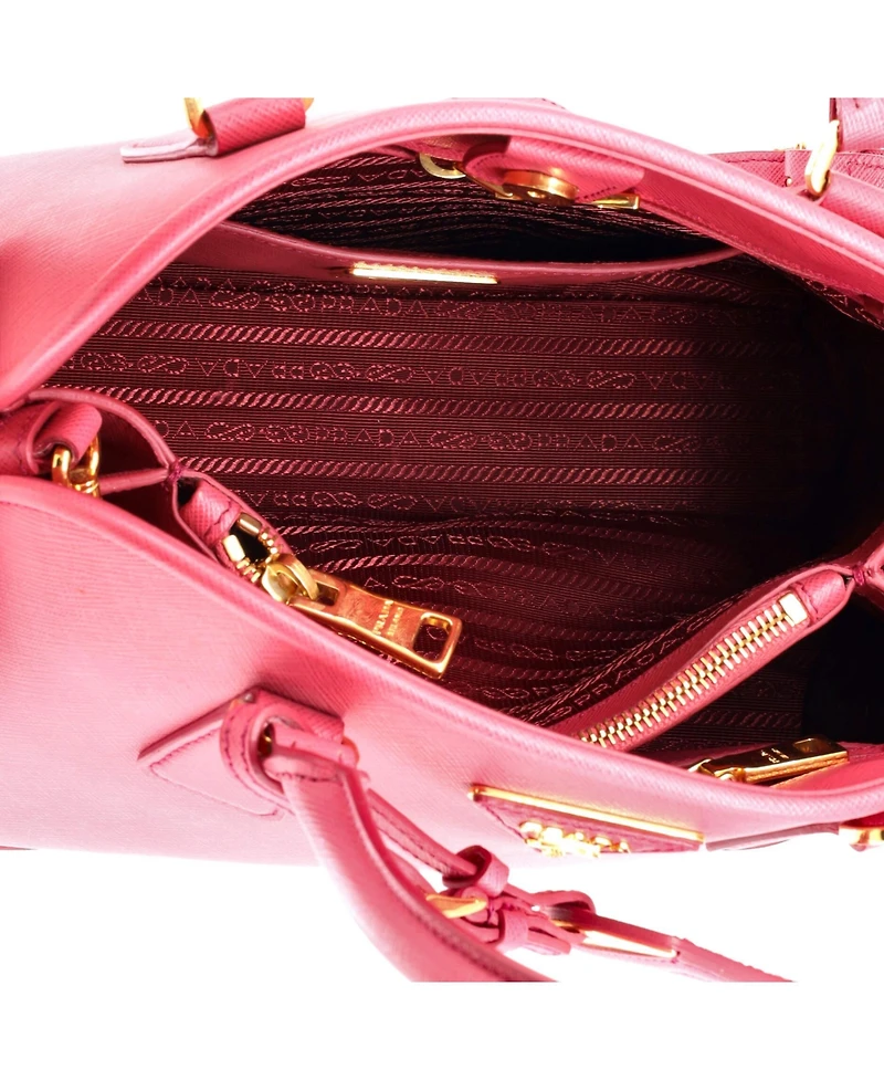 Pre-Owned Prada Medium Open Promenade Bag Saffiano Leather