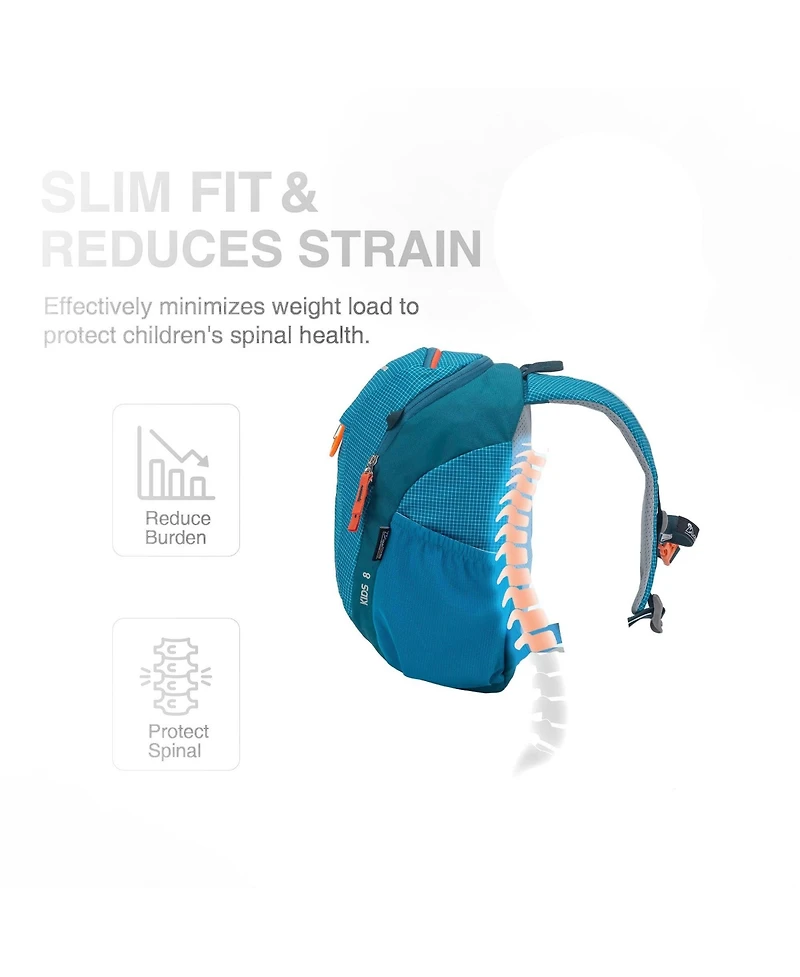 Mountaintop 8 Liter Kids Backpack for 1 to 3 Year Olds Toddler Backpack Travel Daypack with Chest Strap Small Backpack for Preschool and Kindergarten