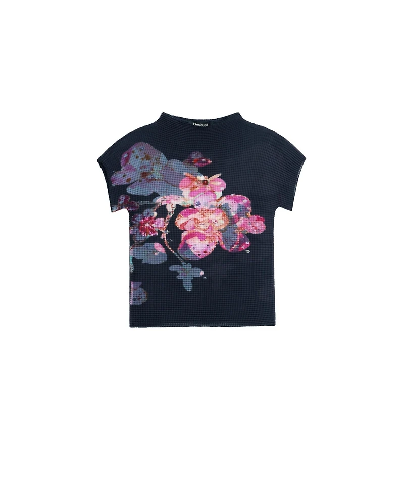 Desigual Women's Printed High Neck Blouse