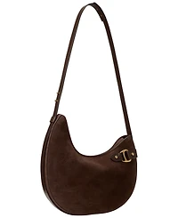 Lauren Ralph Lauren Tasha Medium Suede Shoulder Bag
