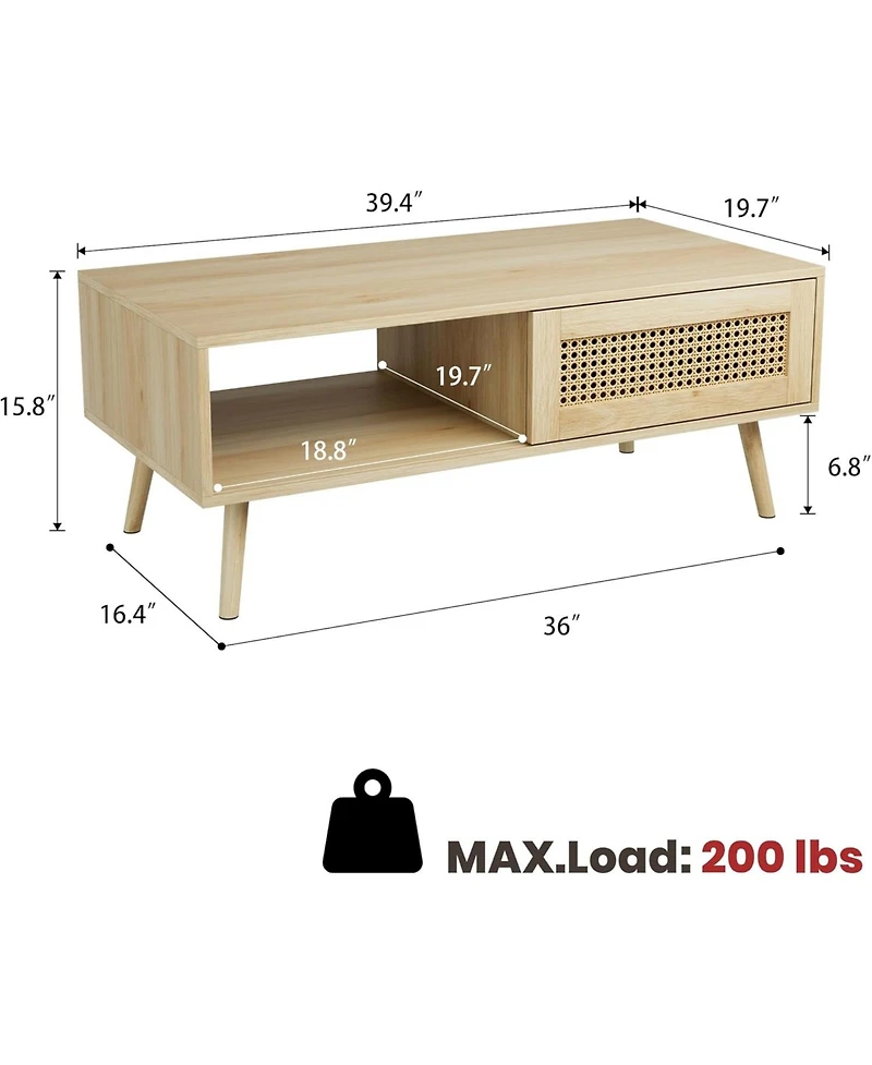 homfan Living Room Table Set of 2