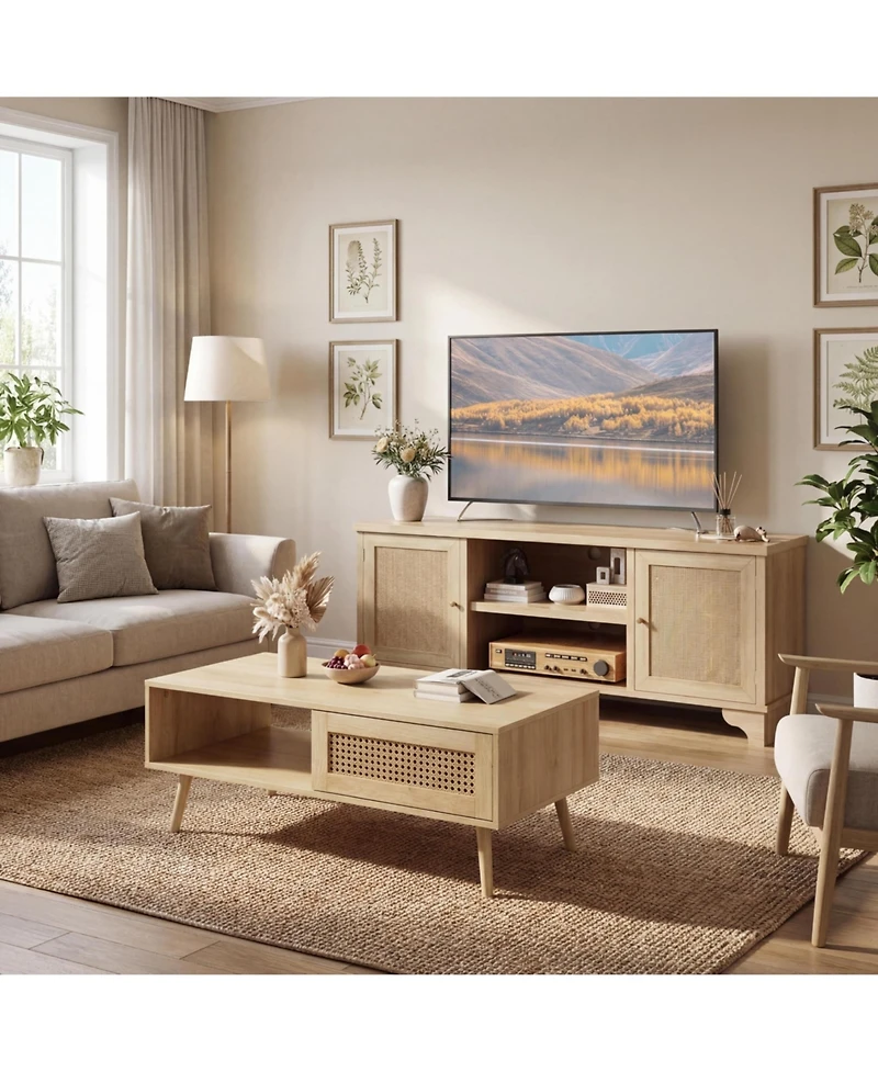 homfan Living Room Table Set of 2