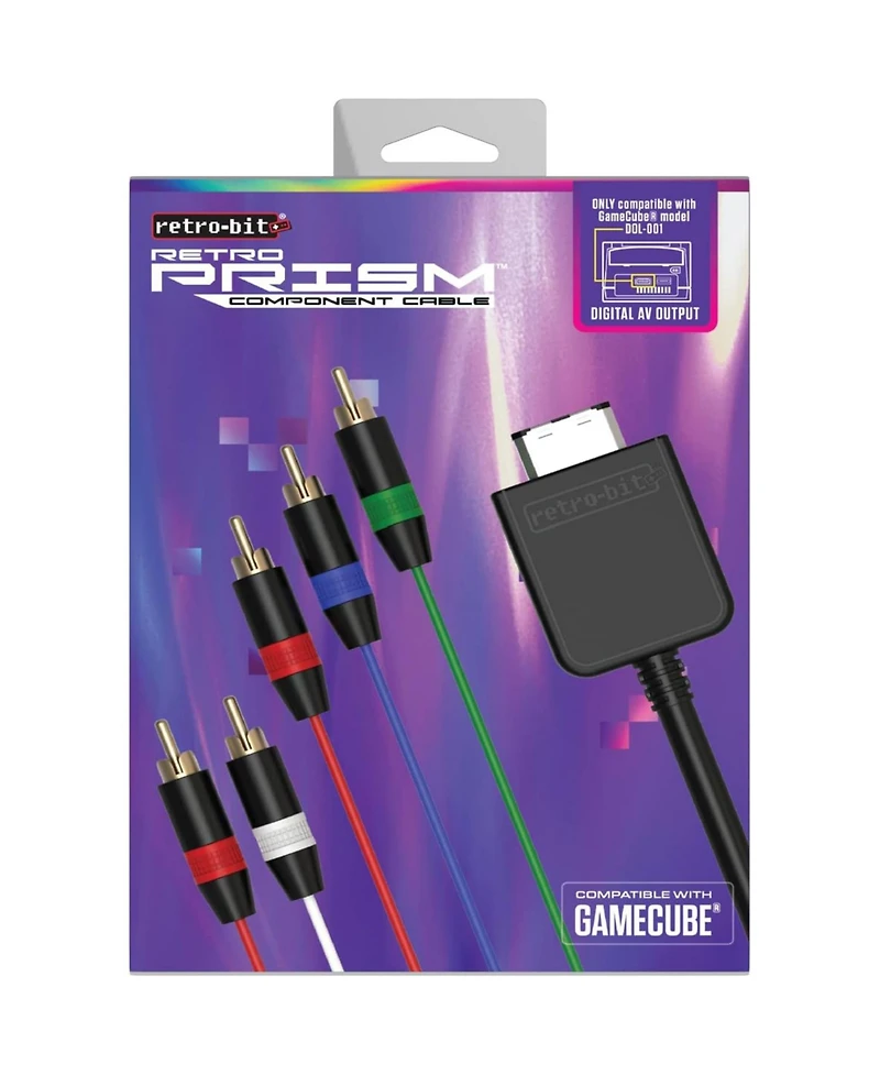 Retro-Bit Retro Prism Hd Component Cable for Gamecube