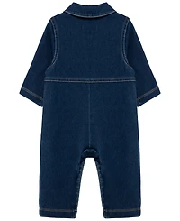 Little Me Baby Boys' Construction Crew Denim Coverall