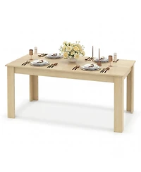 Slickblue Modern Rectangular Kitchen Table for Dining Room and Everyday Meals