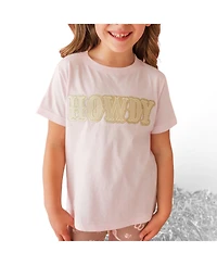 Sweet Wink Big Girls 12-10 Howdy Patch Western Short Sleeve T-Shirt
