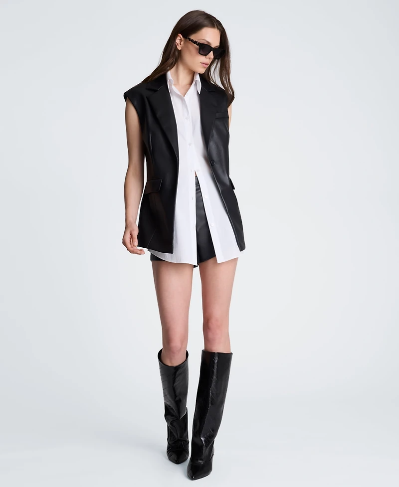 Kenneth Cole Women's Sleeveless Layered Vest with Removable Shirt