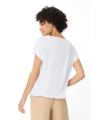 Olsen Women's Tonal Embroidered T-Shirt
