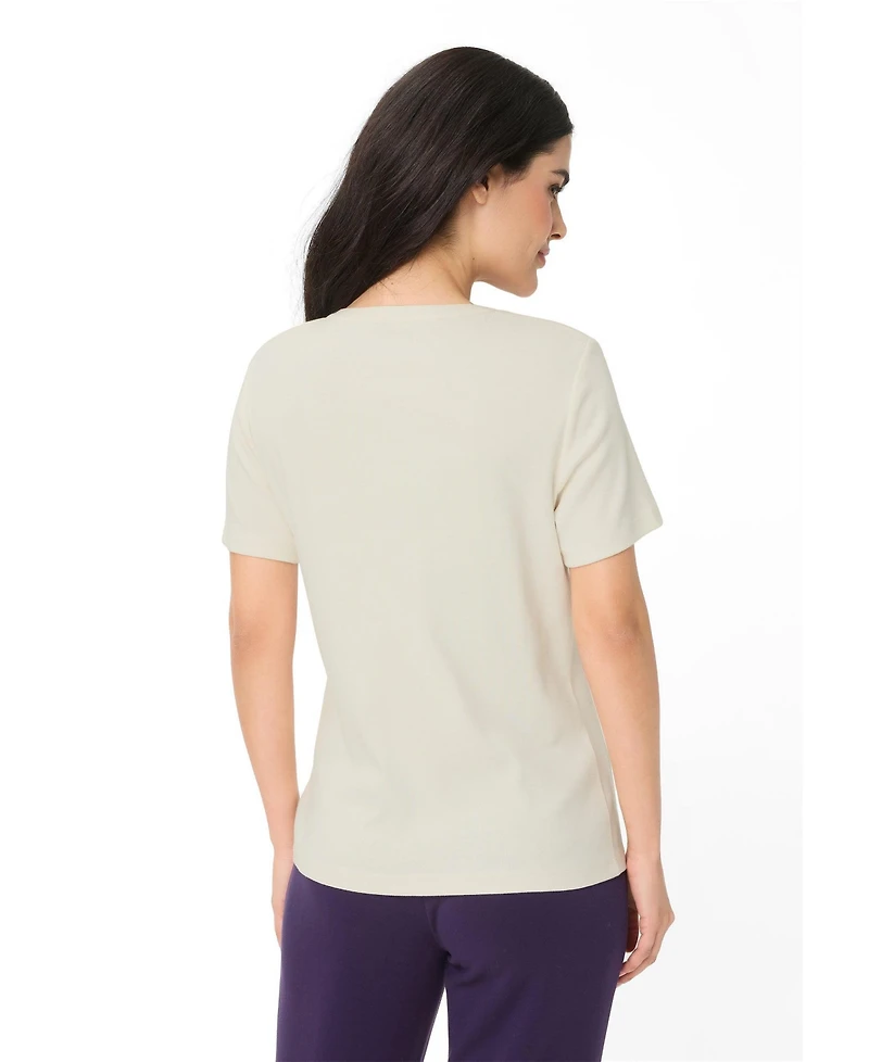 Olsen Women's Solid Tunic T-Shirt