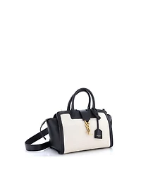 Pre-Owned Saint Laurent Baby Monogram Cabas Downtown Leather and Canvas