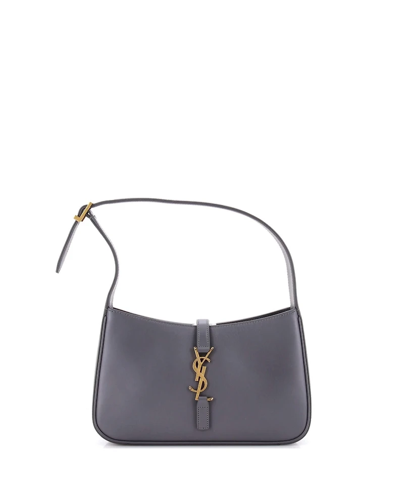 Pre-Owned Saint Laurent Small Le 5 a 7 Hobo Leather