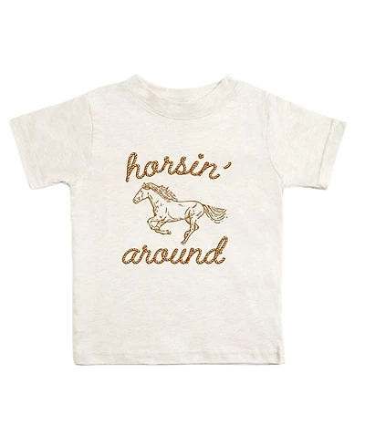 Sweet Wink Little Boys 5-8 Horsin' Around Western Short Sleeve T-Shirt