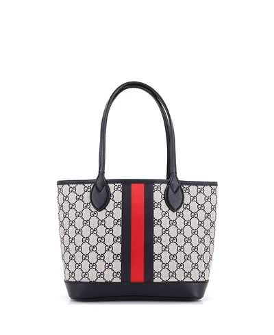 Pre-Owned Gucci Small Ophidia Open Shopping Tote Gg Coated Canvas