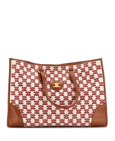 Pre-Owned Celine Horizontal Cabas Tote Triomphe Canvas