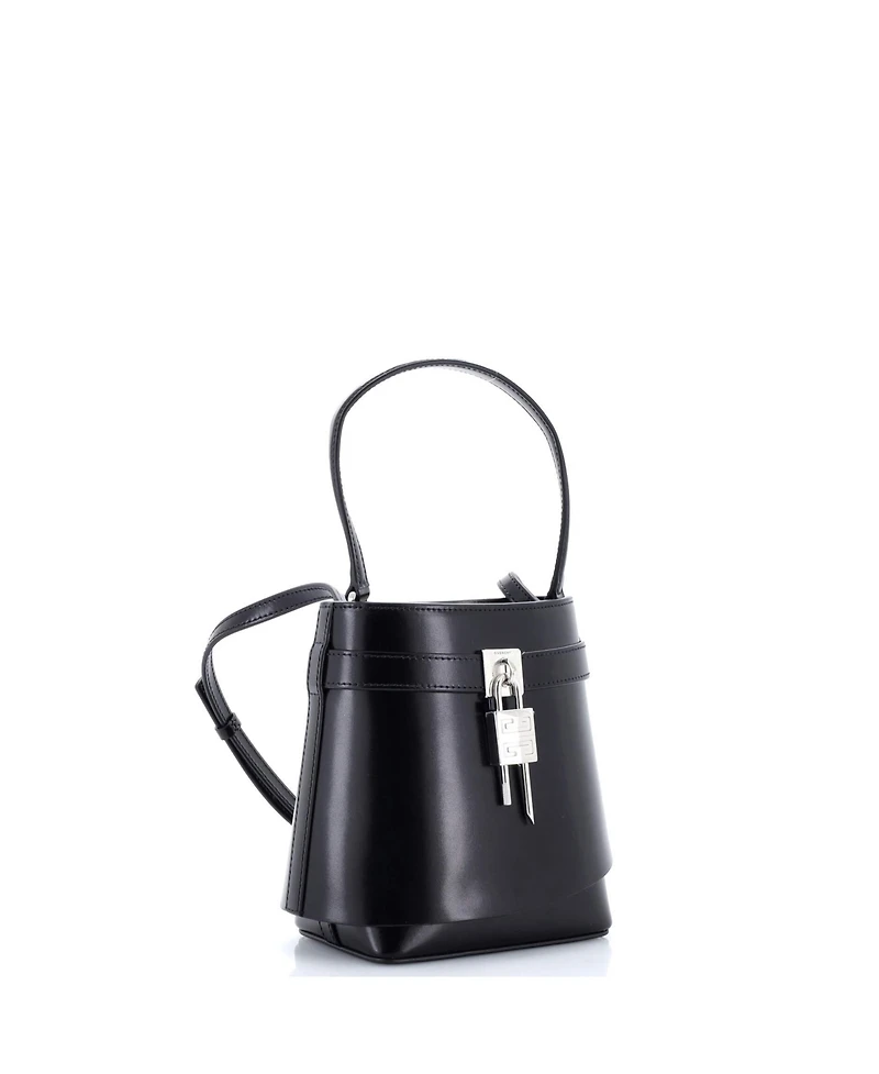Pre-Owned Givenchy Gv Shark Lock Bucket Bag Leather