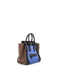 Pre-Owned Celine Mini Tricolor Luggage Bag Leather