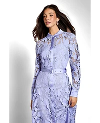 Coast Women's Lace Shirt Long Sleeve Dress