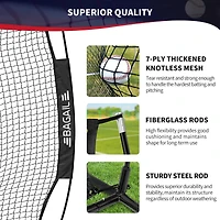 Aoligeijs Baseball Equipment Bag with Multi-Pocket Gear Storage