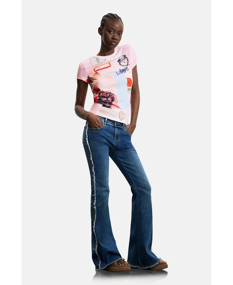 Desigual Women's Printed T-shirt 100% cotton