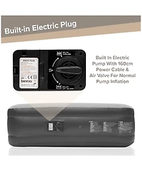 Cowin Inflatable Mattress Queen Air Mattress with Built-in Pump 18" Blow up Mattress Portable Air Bed for Home Guest Camping