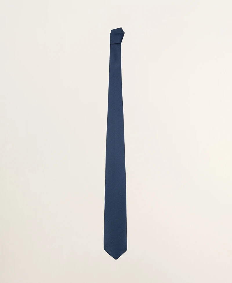 Mango Men's Solid Linen-Silk-Blend Tie