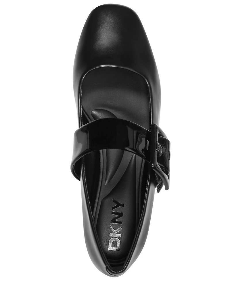 Dkny Women's Deyvonn Mary Jane Buckle Flats