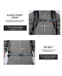 Mountaintop 40 Liter Hiking Backpack with 3 Liter Hydration Bladder for Women Men Outdoor Travel Camping Day Pack with Rain Cover