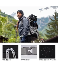 Mountaintop 70 Liter Internal Frame Backpack Camping Backpacking Hiking Backpack for Men Women with Rain Cover