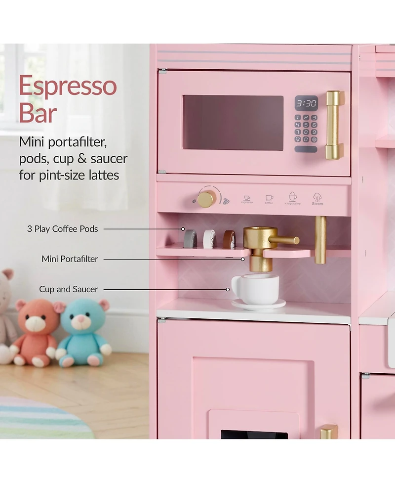 Best Choice Products Pretend Play Kitchen with Espresso Machine