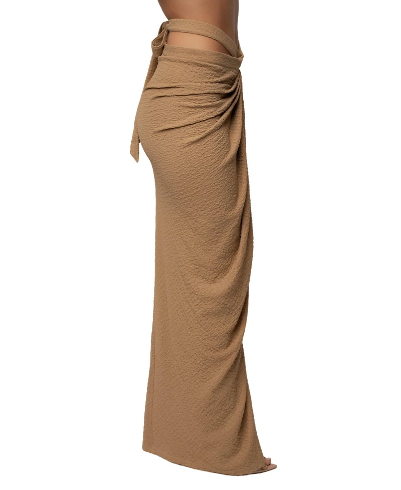Jluxlabel Women's Cabana Slit Maxi Skirt