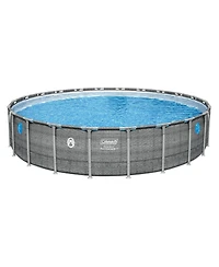 Coleman Power Steel Swim Vista Above Ground Swimming Pool Set