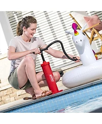 Coleman EasyFlate Dual-Action Manual Air Pump, Hand Pump Inflator with Adapters