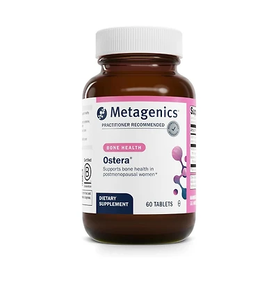 Metagenics Ostera Bone Support Supplement for Postmenopausal Women With Berberine, Vitamins D and K With SKRMs for Healthy Bone 60 Tablets